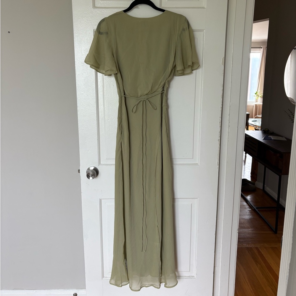 ASOS Elegant Sage Green Maxi Dress - Picture 3 of 6